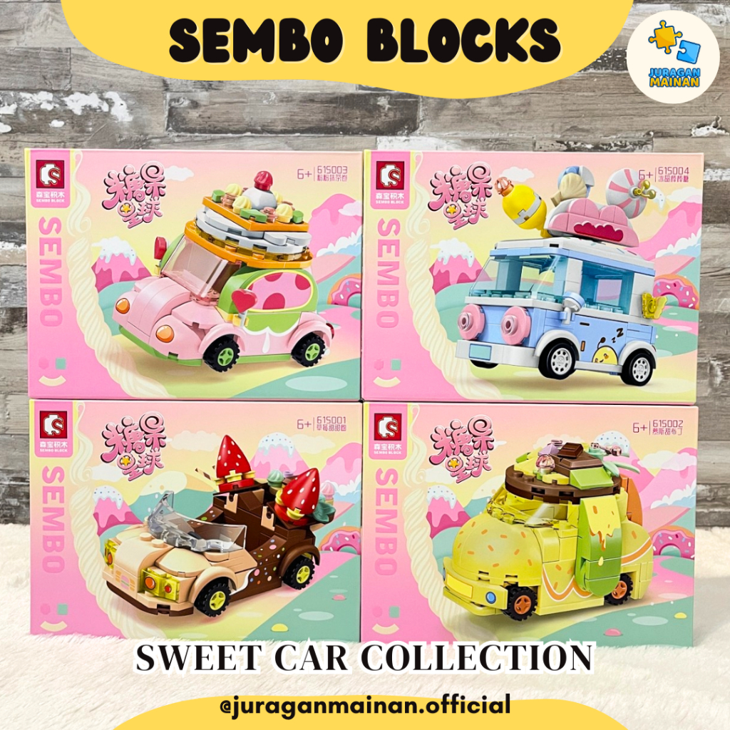 Jual SEMBO BLOCKS Sweet Car Series - Bricks Brick Bongkar Pasang Susun ...