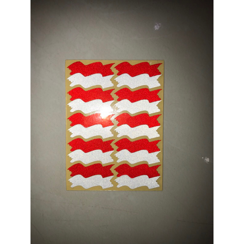 Jual Sticker cutting bendera merah putih stiker motor stiker mobil ...