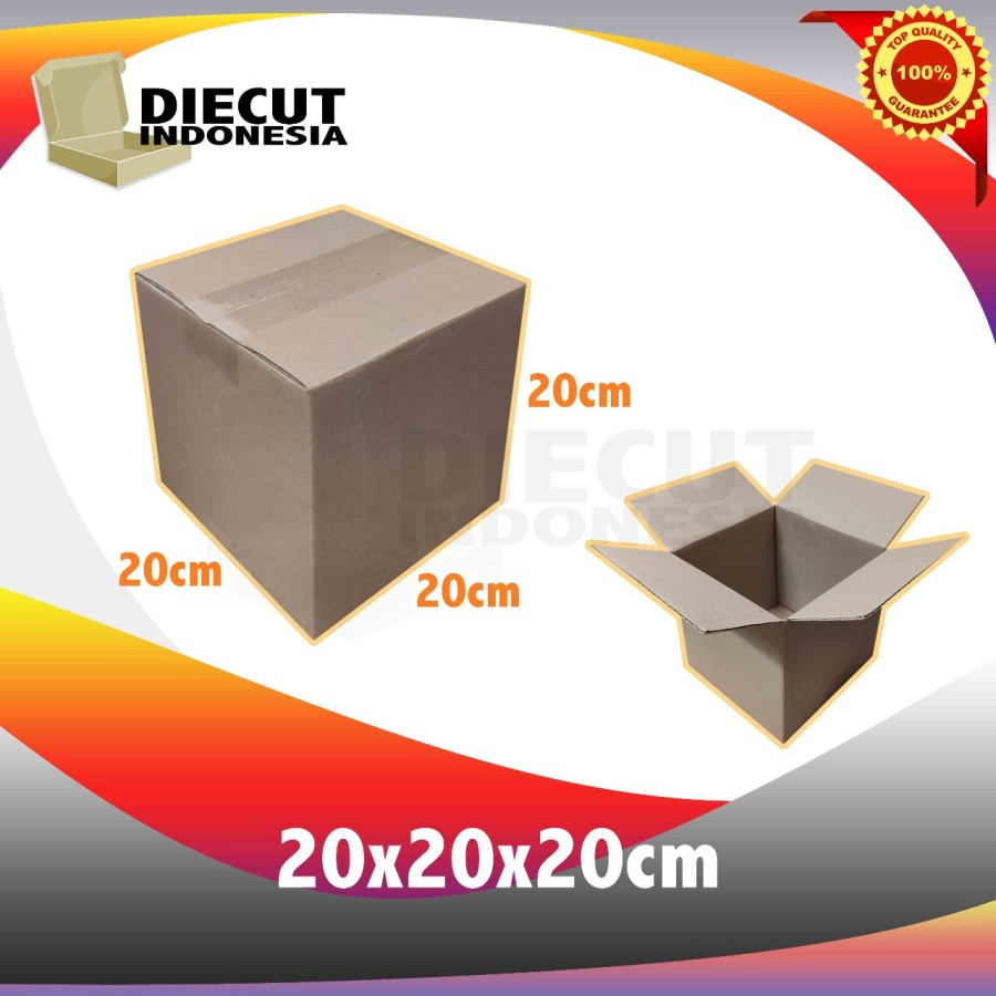 Jual Box BARU Uk 20x20x20 Cm Kardus Kotak Baru Packing Packaging Polos ...