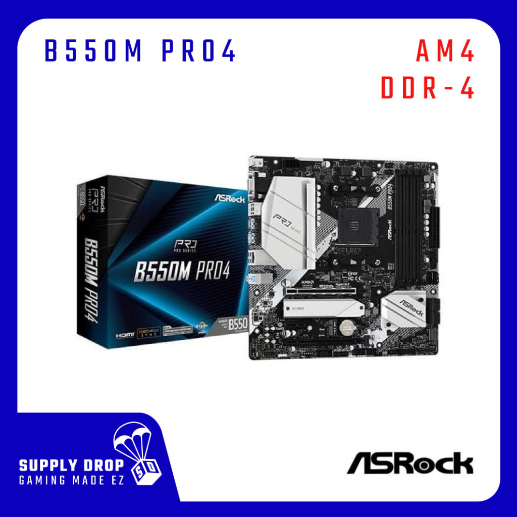 ASRock B550M Pro4 旨く MicroATX マザーボード AMD 新品