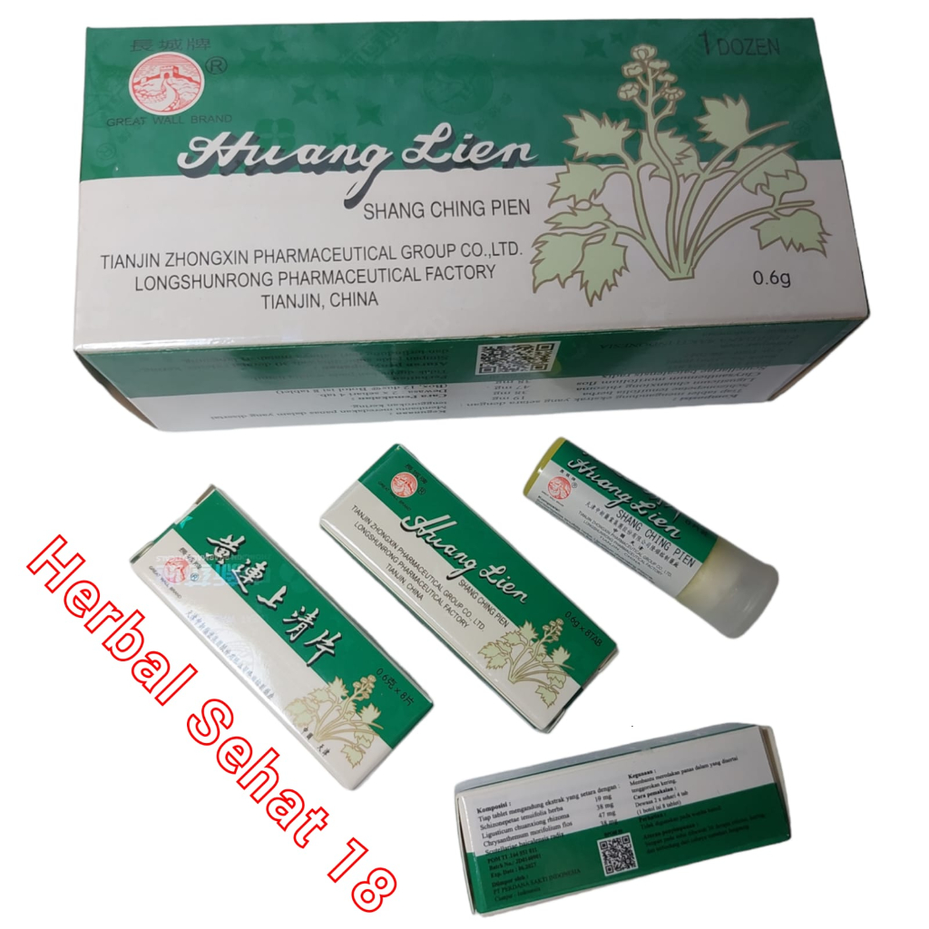 Jual Huang Lien Shang Ching Pien 1 Box Isi 12 Botol (Tanpa Gula ...