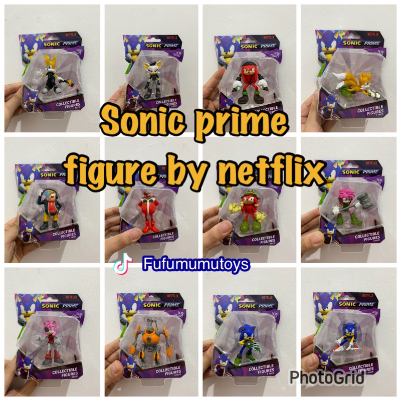 Sonic Prime 6.5cm Collectible Figures 8 Pack Deluxe Box - Assorted*