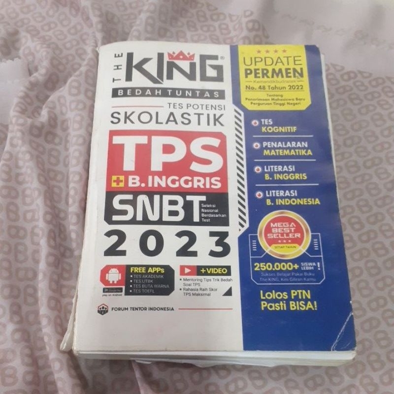 Jual Buku Bekas Bedah Tuntas Tes Potensi Skolastik TPS +B.Inggris SNBT ...