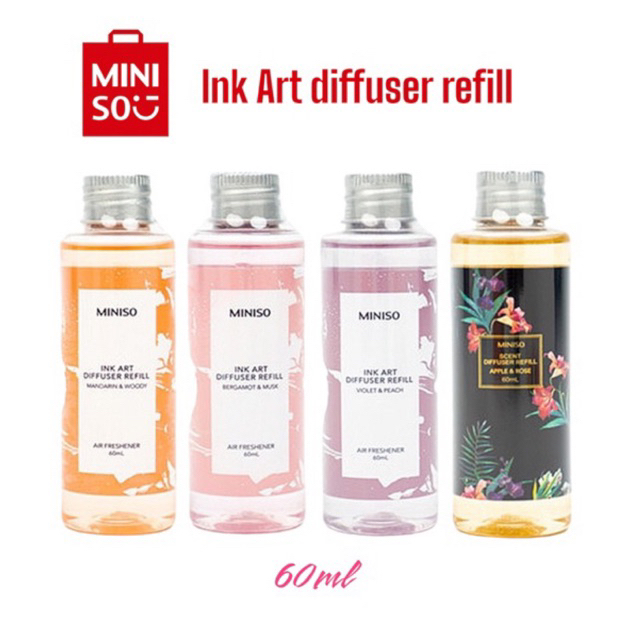 Jual MINISO ink Art diffuser refill 60ml/oil pewangi ruangan Shopee