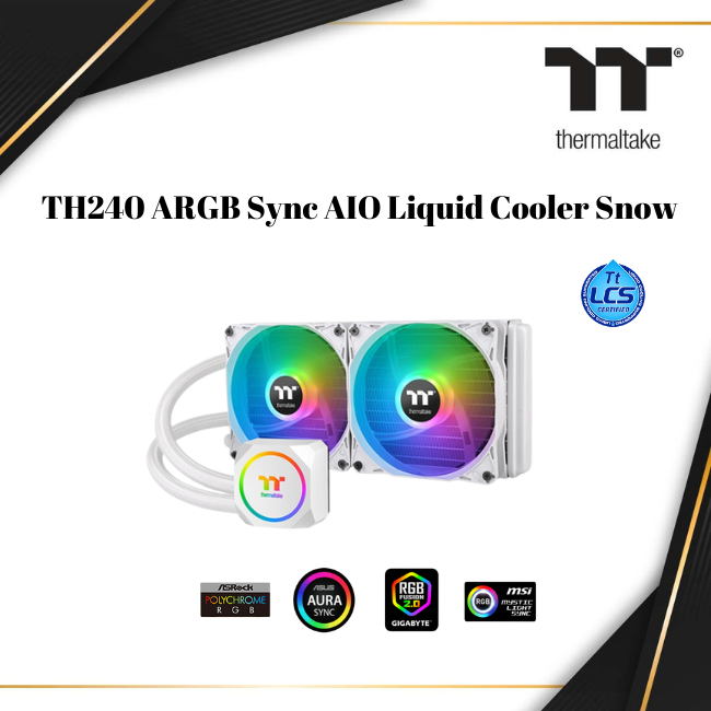 Jual Thermaltake TH240 ARGB Sync | Snow | CL-W301- PL12SW-A | Shopee ...