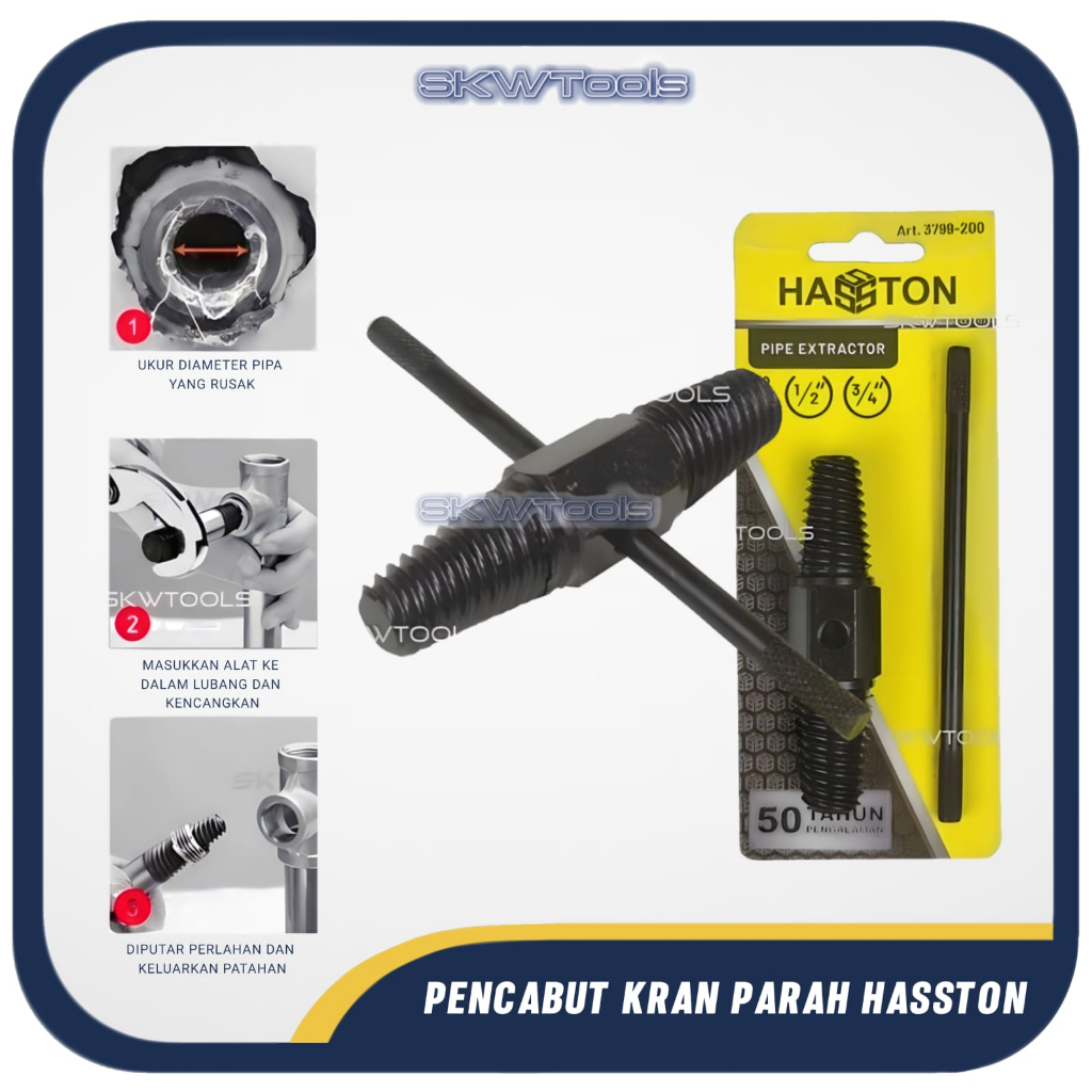 Jual Pipe Extractor Alat Pembuka Tap Kran Air Patah Pipa Hasston Shopee Indonesia