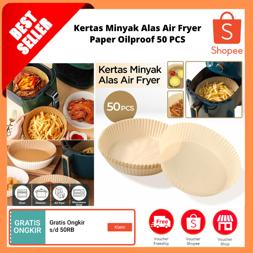 Jual Kertas Minyak Alas Air Fryer Paper Oilproof Pcs Air Fryer