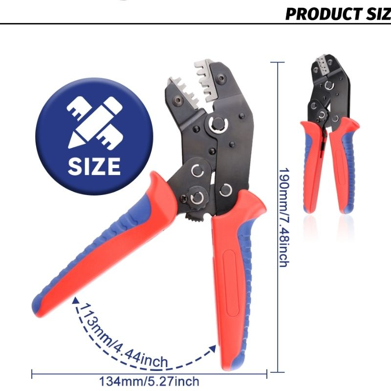 Jual Tang Crimper Ergonomis Konektor Kabel Terminal Listrik Crimping ...