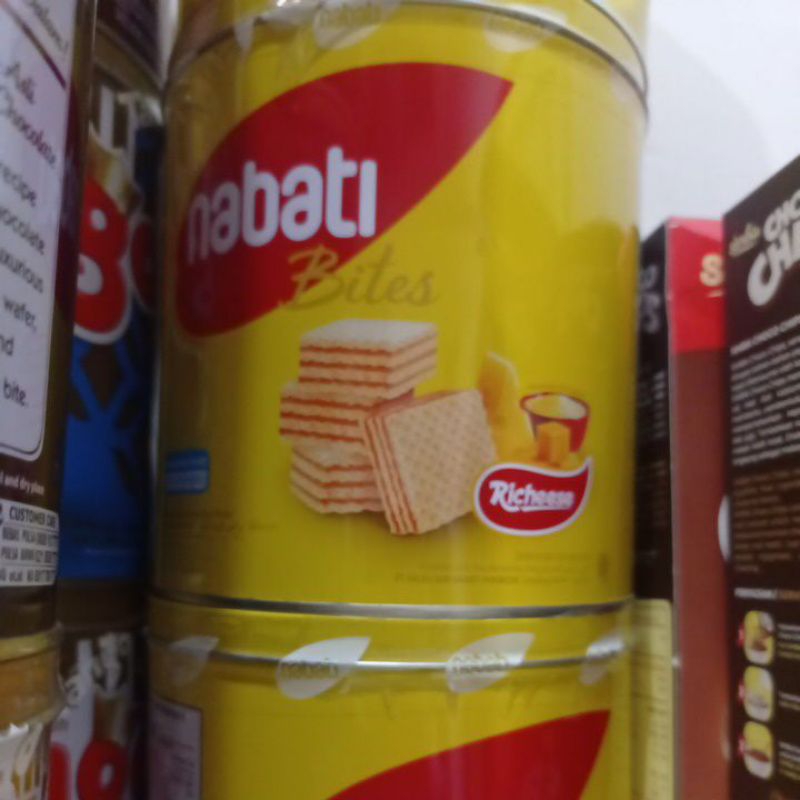 Jual kue kaleng nabati richeese. wafer nabati bites richeese 287gr ...