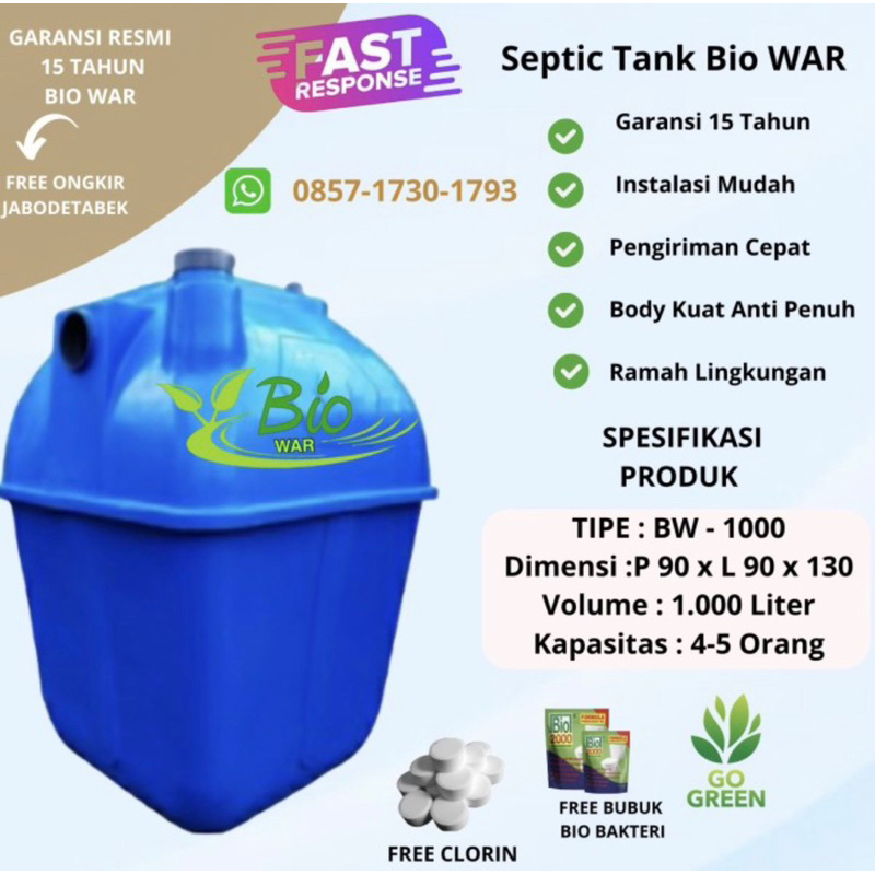 Jual Septic Tank Bio Biotech Biotaff Biofil Biotank Biofilter Liter Shopee Indonesia