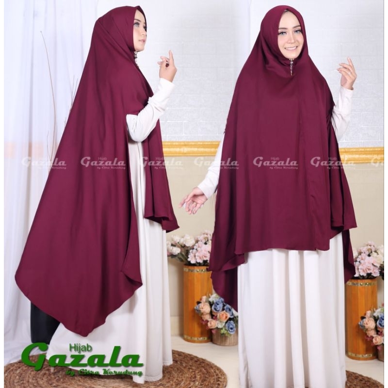 Jual Jilbab syar'i dramaqueen ukuran jumbo handsplit (model belah