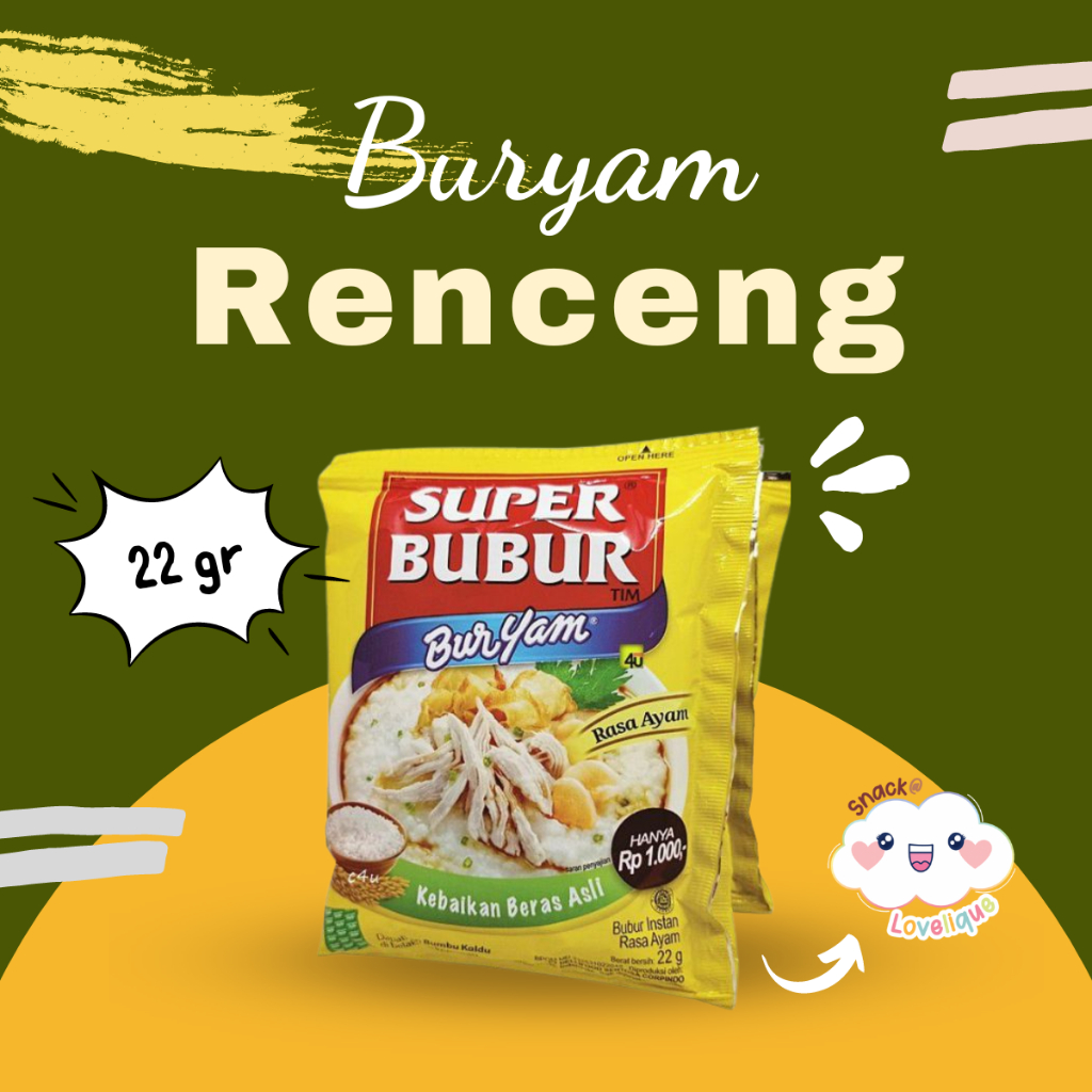 Jual Super Bubur Buryam Renceng Shopee Indonesia