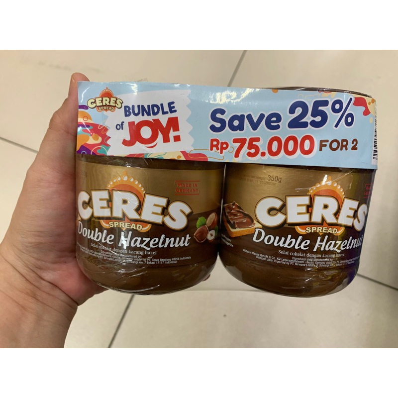 Jual SALE!! Ceres Double Hazelnut 350g Selai Coklat Double Hazelnut ...