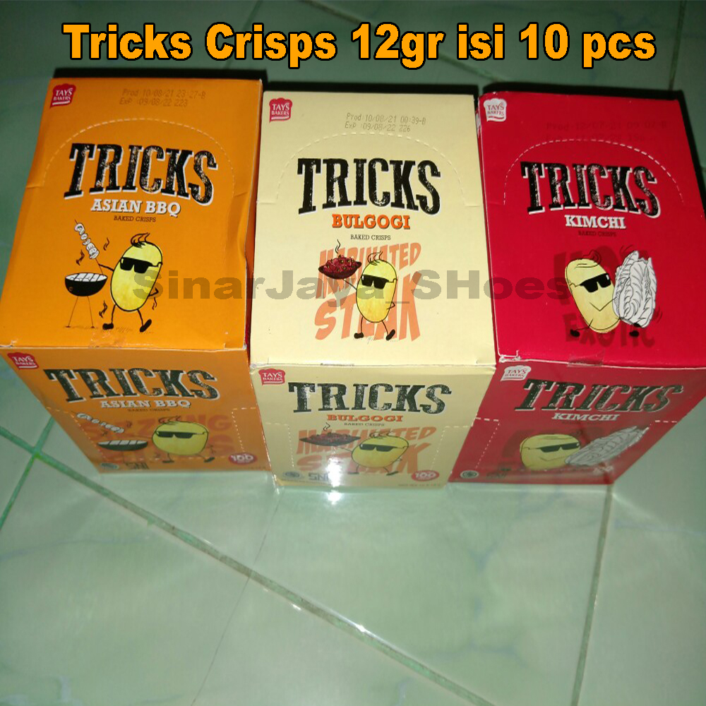 Jual Tricks Crisps 10 x 12g Rasa ORIGIINAL ( 1 box ) – Potato Baked ...