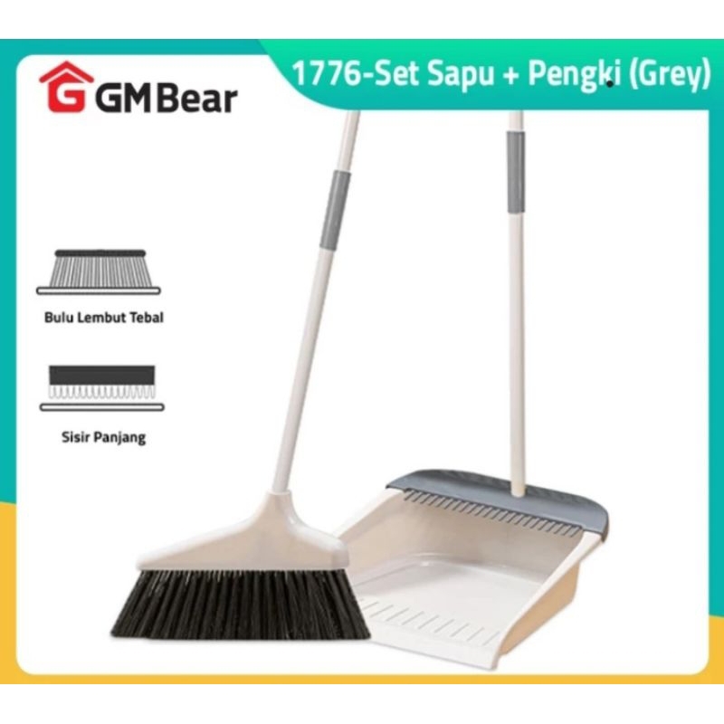 Jual Gm Bear Sapu Pengki Set Broom Set Dustpan Kombinasi Sapu Pengki Alat Pembersih Sapu