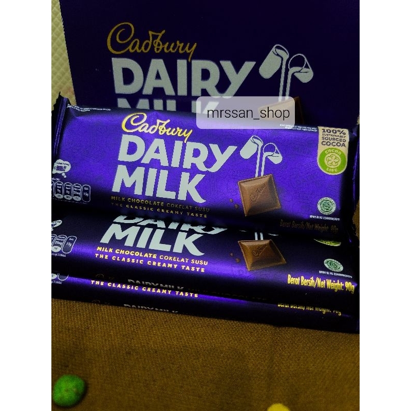 Jual CADBURY Dairy Milk Chocolate 62 - 90gr | Shopee Indonesia