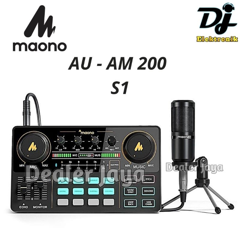 MAONO オーディオインターフェース オーディオミキサーAU-AM200-S1