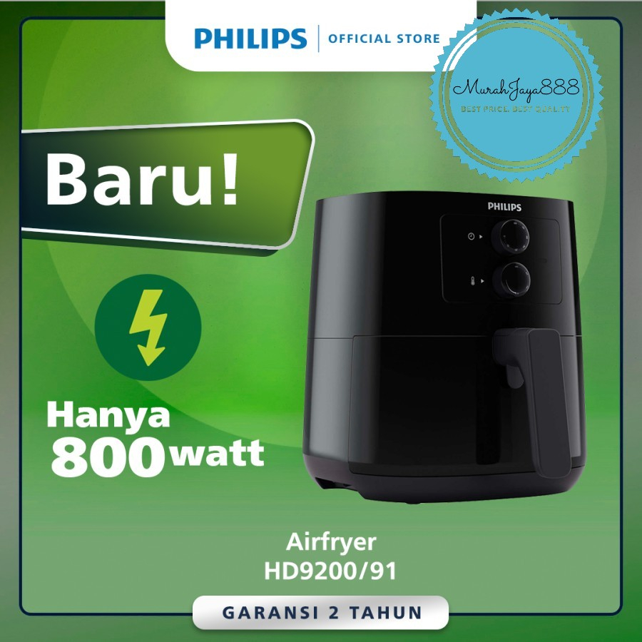 Jual Philips LOW WATT Air Fryer HD9200/91 800 Watt HD 9200 / 91 Air