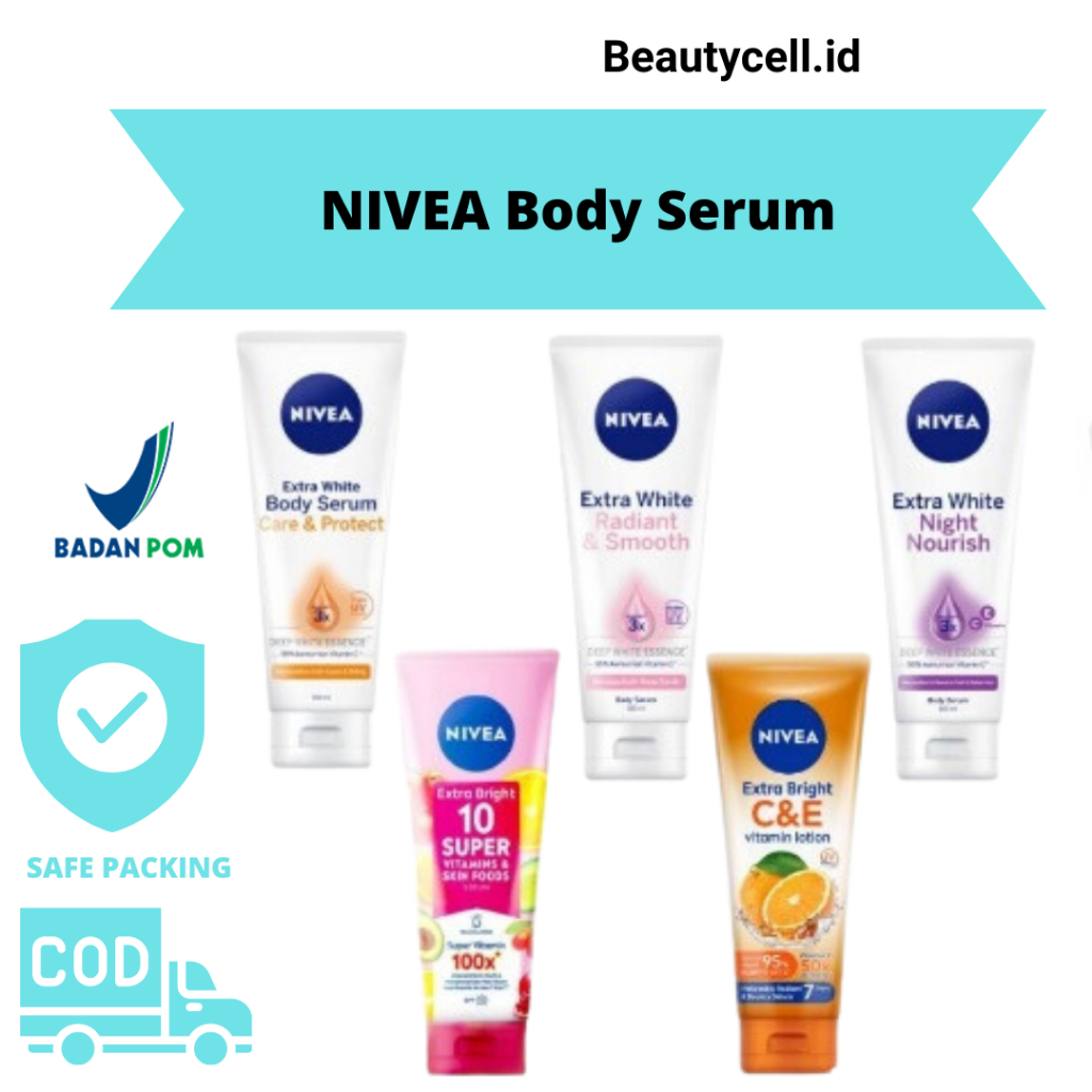 Jual Nivea Extra White Body Serum Care And Protect 180ml Shopee Indonesia