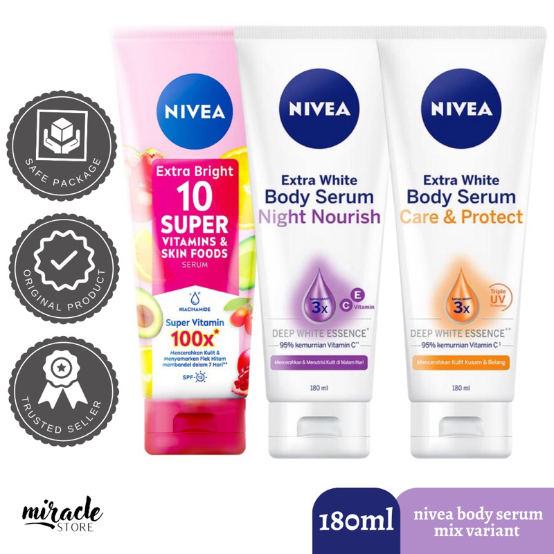Jual READY! NIVEA CARE & PROTECT BODY SERUM LOTION NIVEA VITAMIN C