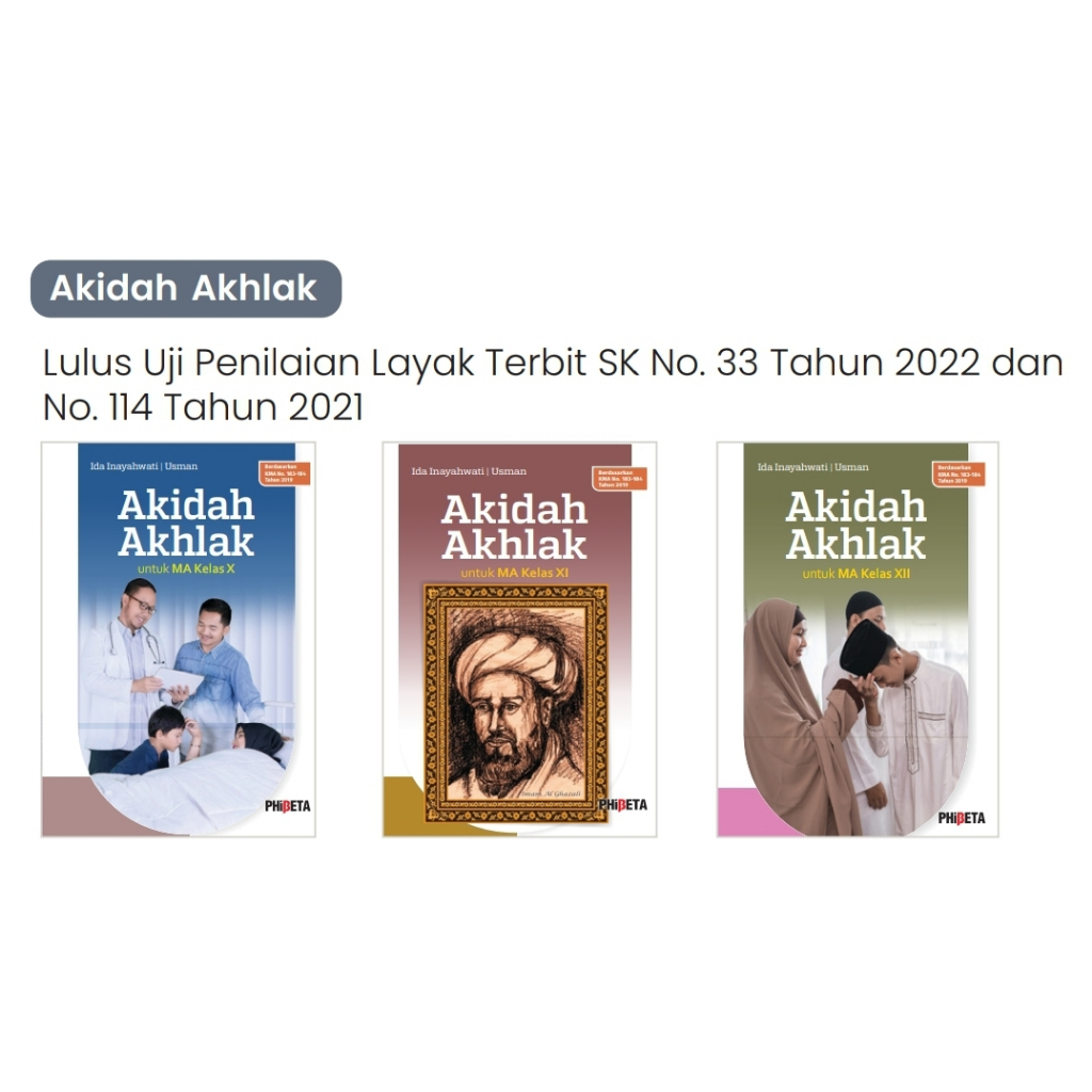 Jual BUKU AKIDAH AKHLAK PENILAIAN SMA MA KELAS X XI XII KMA K2019 ...