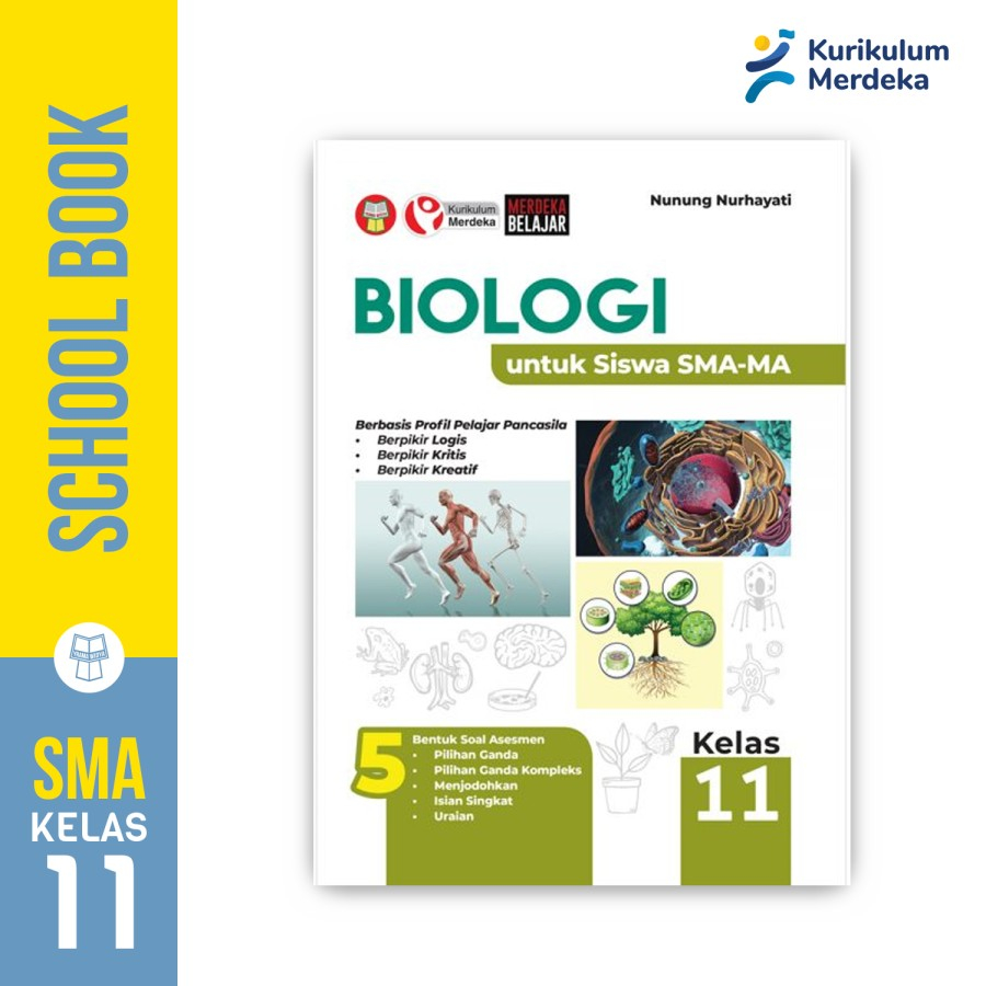 Jual Yrama Widya - Buku Biologi SMA/MA Kelas 11 (Buku Paket Kurikulum ...