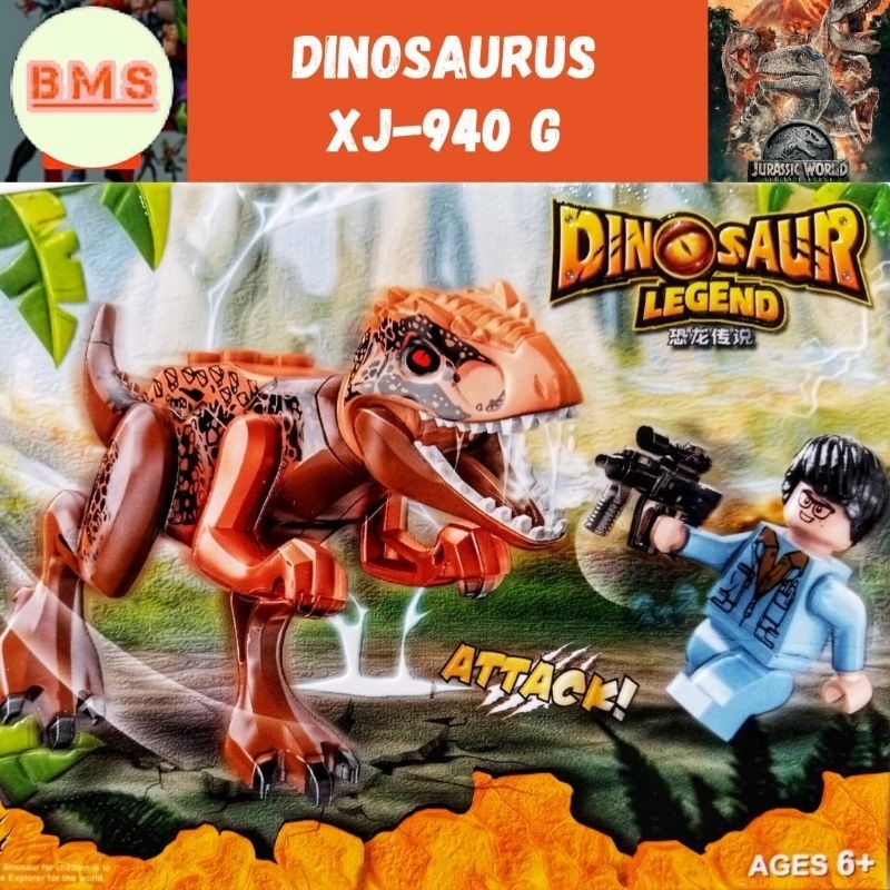 Jual Mainan Balok Figure Dinosaurus Edukasi Anak Bermain Series Koleksi ...