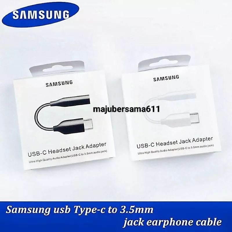 Jual Sambungan Samsung USB C Headset Jack Adapter to 3.5mm Shopee Indonesia