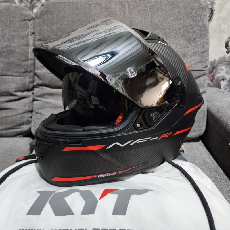 Jual Helm KYT NFR MATTE BLACK | Shopee Indonesia