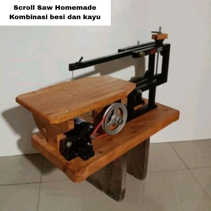 Jual Scroll Saw Homemade Kombinasi Besi dan Kayu Mesin Ukir Mesin ...
