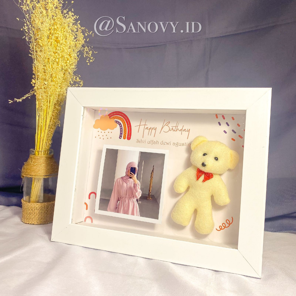 Jual 1520003 flowers frame 3d 15x20 boneka custom | FRAME FOTO | wisuda ...