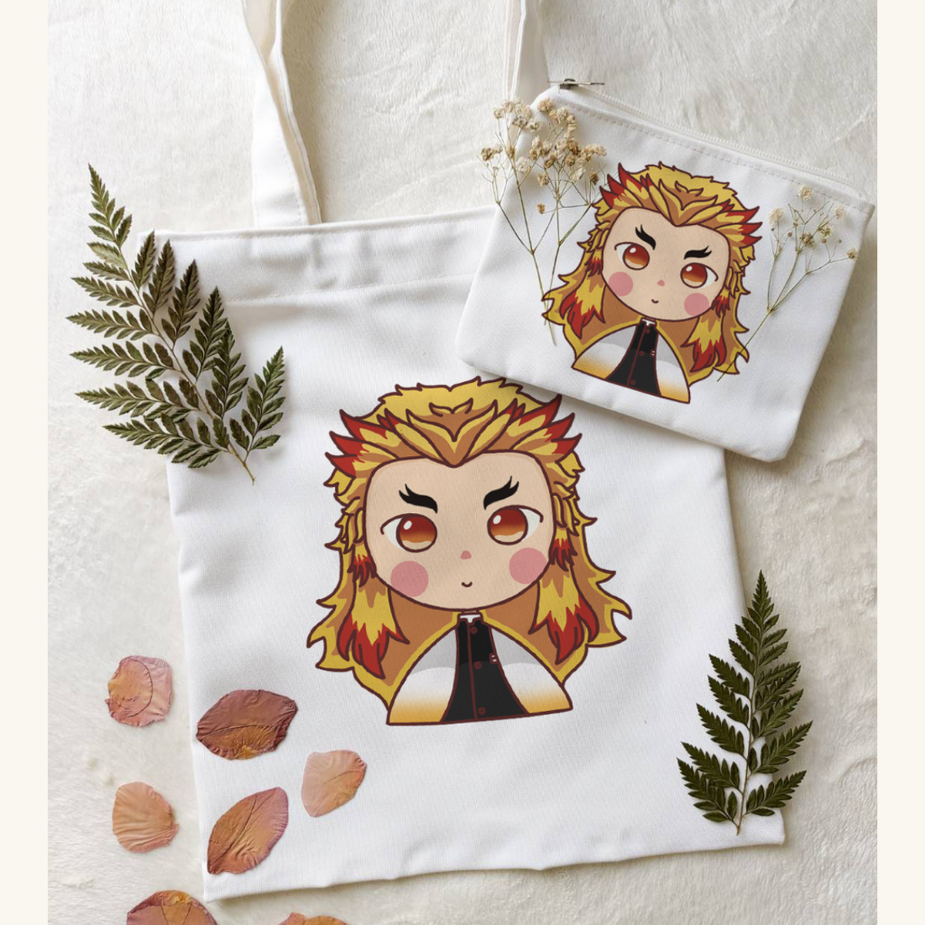 Jual DEMON SLAYER HASHIRA VERSION TOTE BAG + PENCIL CASE ANIME / ANIME