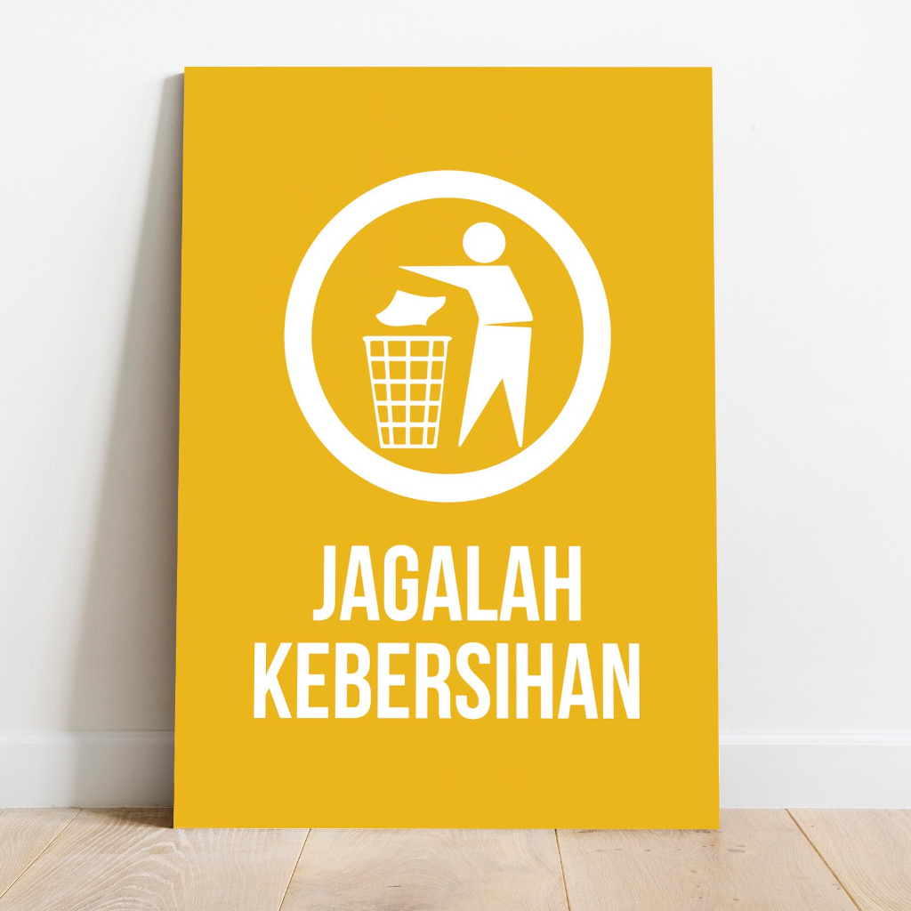 Jual Poster Jagalah Kebersihan Hisan Dinding Kamar Rumah Sekolah Kantor