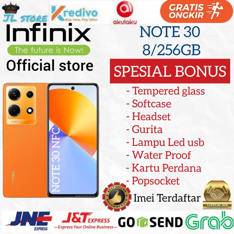 Jual INFINIX NOTE 30 NFC RAM 8/256GB GARANSI RESMI INFINIX | Shopee ...