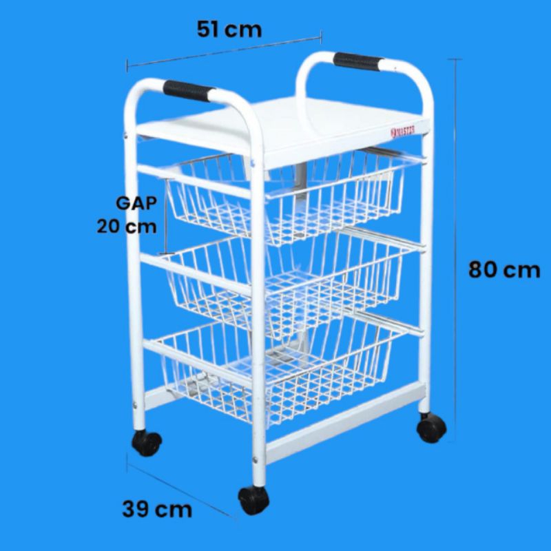 Jual Rak Serbaguna Master / Troli / Rak / Rak Salon | Shopee Indonesia