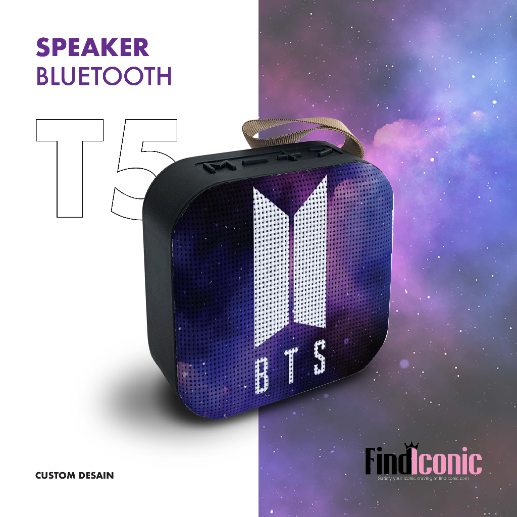 Jual Speaker Bluetooth T Speaker Custom Speaker Bts Bts Logo