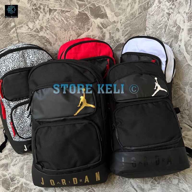 Jual Tas Ransel Jordan Retro Essential Agv / Backpack Nilon Canvas