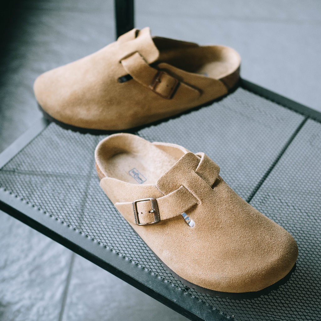 Jual BIRKENSTOCK Boston Suede Mink Original Shopee Indonesia