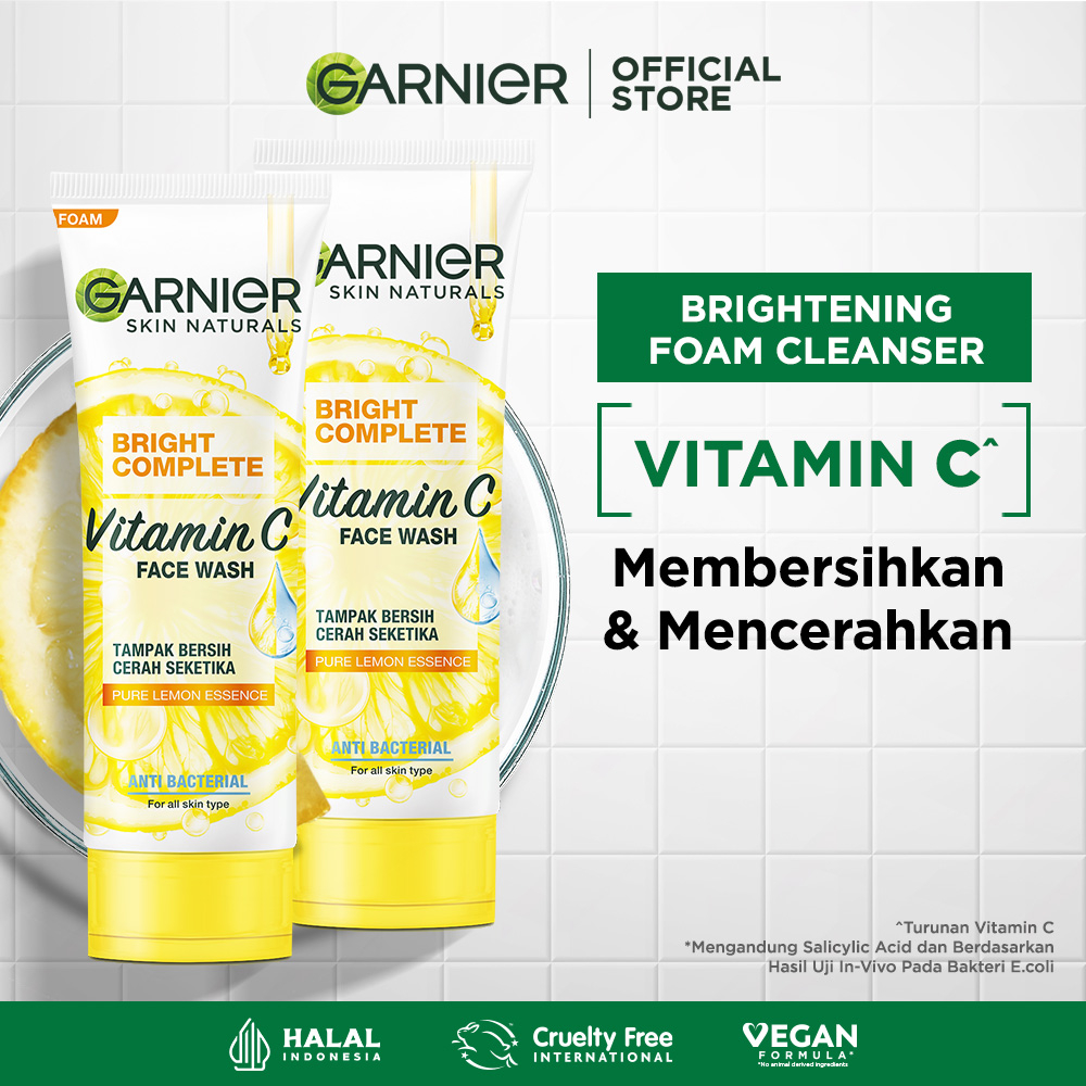 Jual (PAKET HEMAT ISI 2) Garnier Bright Complete Vitamin C Brightening
