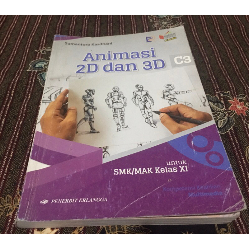 Jual Buku Animasi 2D Dan 3D Kelas 11 SMK/MAK Erlangga | Shopee Indonesia