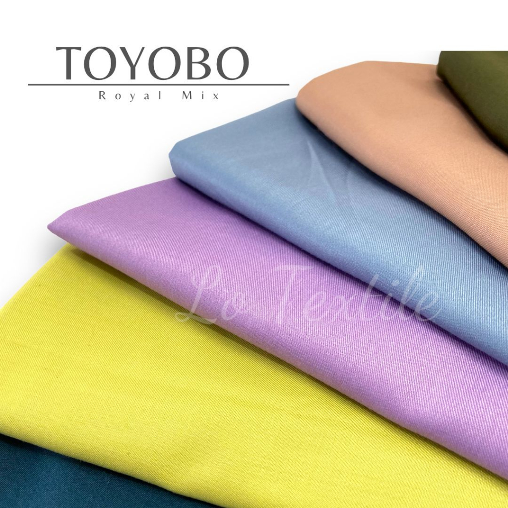 Jual Kain Toyobo Royal Mix Premium Meter Katun Lembut Adem Tidak