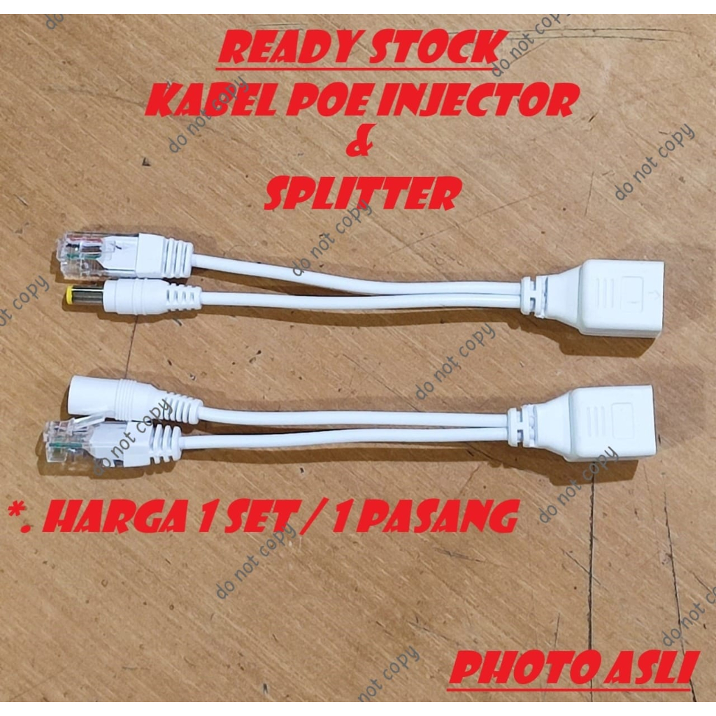 Jual Kabel POE injektor Kabel Poe Spliter Kabel Poe Injector | Shopee ...