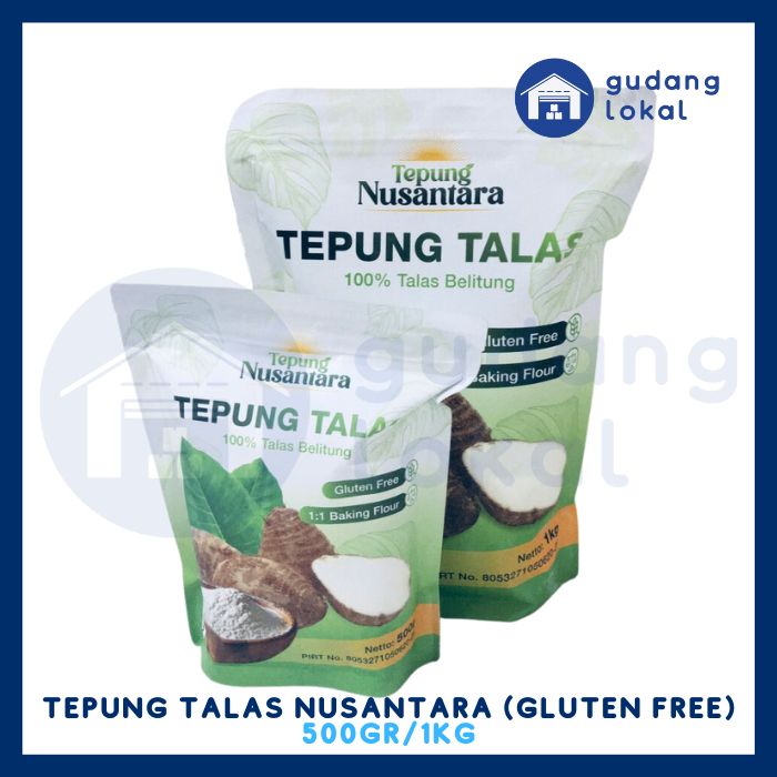 Jual Tepung Talas Nusantara 100 Gluten Free 500Gr / 1Kg Shopee Indonesia