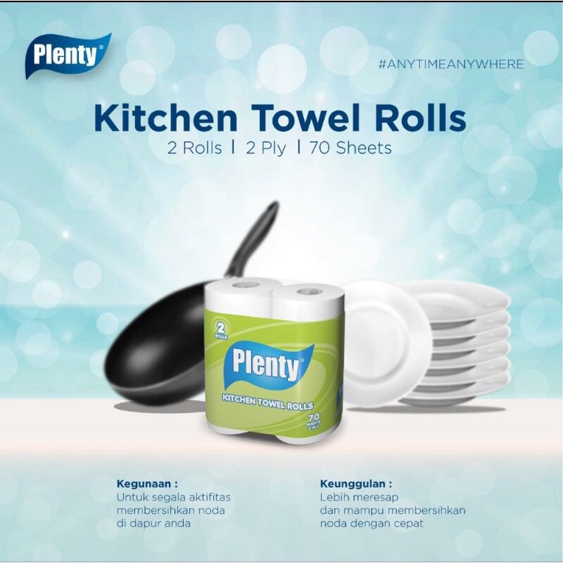 Jual PLENTY KITCHEN TOWEL 2 ROLL HARGA PROMO!! Shopee Indonesia