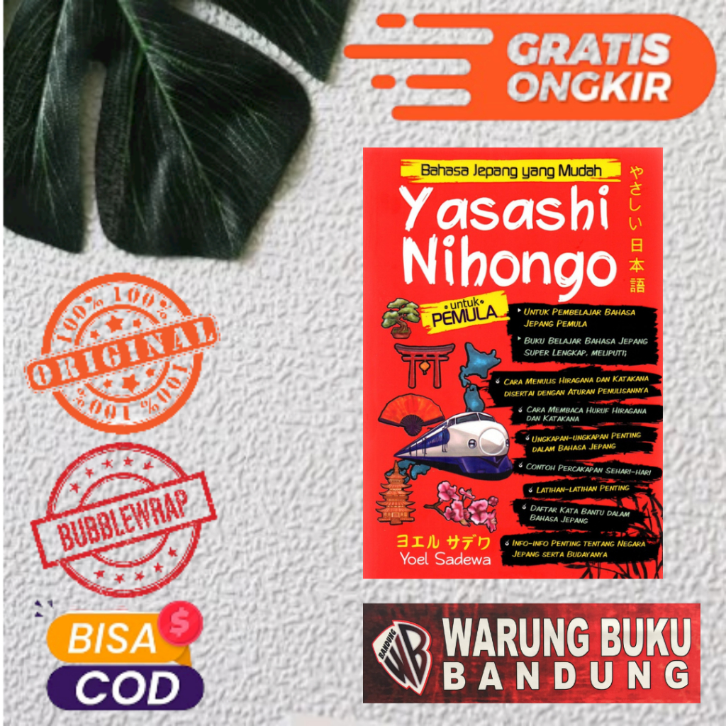 Jual Buku Bahasa Jepang Yang Mudah Yasashi Nihongo Untuk Pemula - Yoel ...