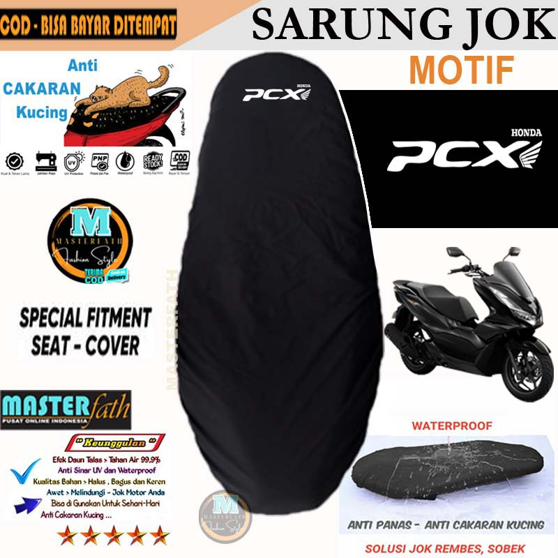 Sarung Jok Motor Anti Cakar Kucing untuk Cover jok .pcx .adv .vario 110 125 150 160 .beat .cb150 supra x .scoopy blade  revo mega pro GL Win Spacy karisma tiger verza Astrea Grand Cover Jok Motor genio  / Sarung Pelindung Jok Motor Anti Kucing Waterproof