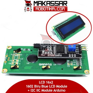 Jual LCD 1602 Character Blue Backlight With I2C Module Arduino | Shopee ...