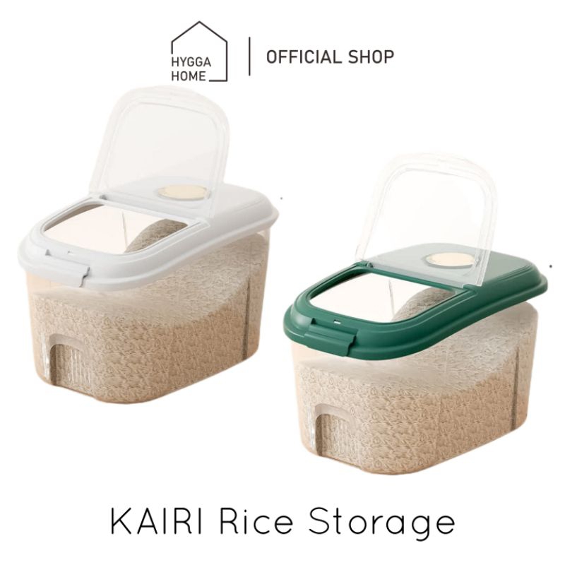 Jual Hygga Home KAIRI Tempat Kotak Penyimpanan Beras Tepung Kacang Rice ...