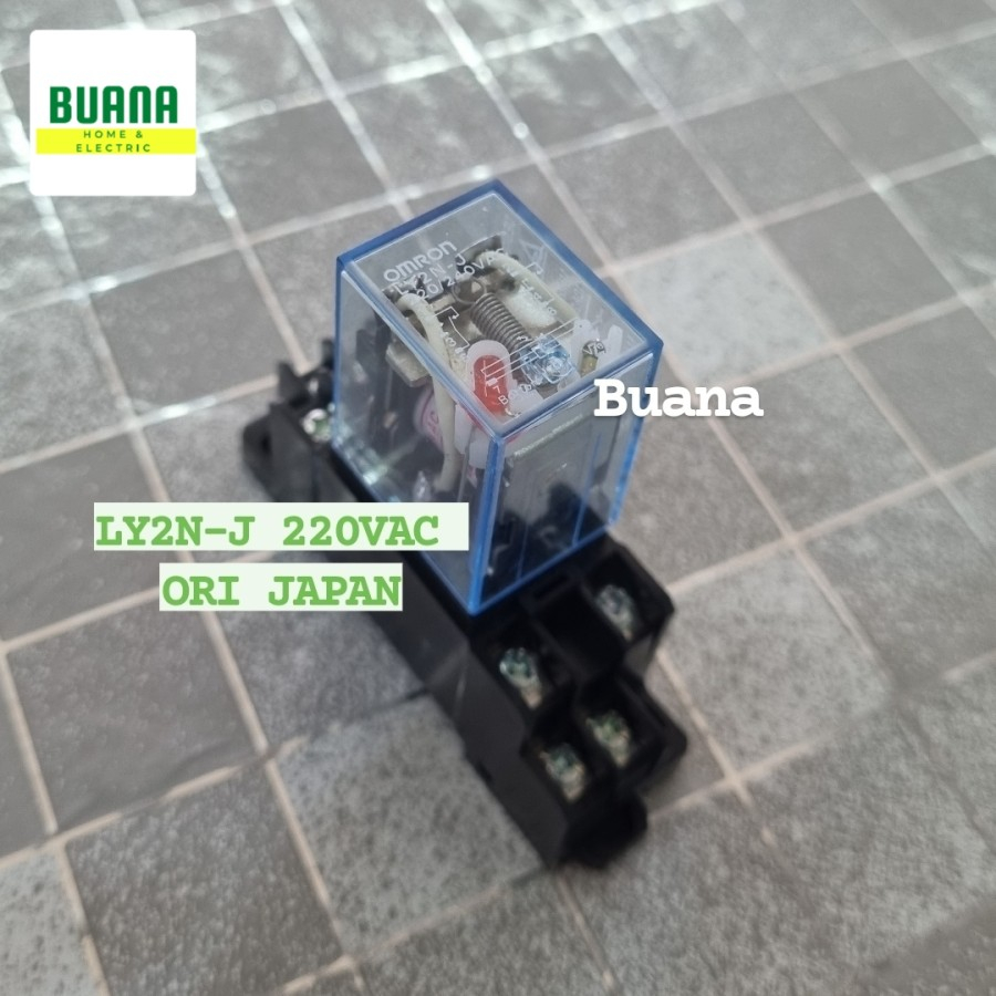 Jual SET RELAY OMRON LY2N-J 220VAC ORIGINAL JAPAN + socket / Ly2n-j ...