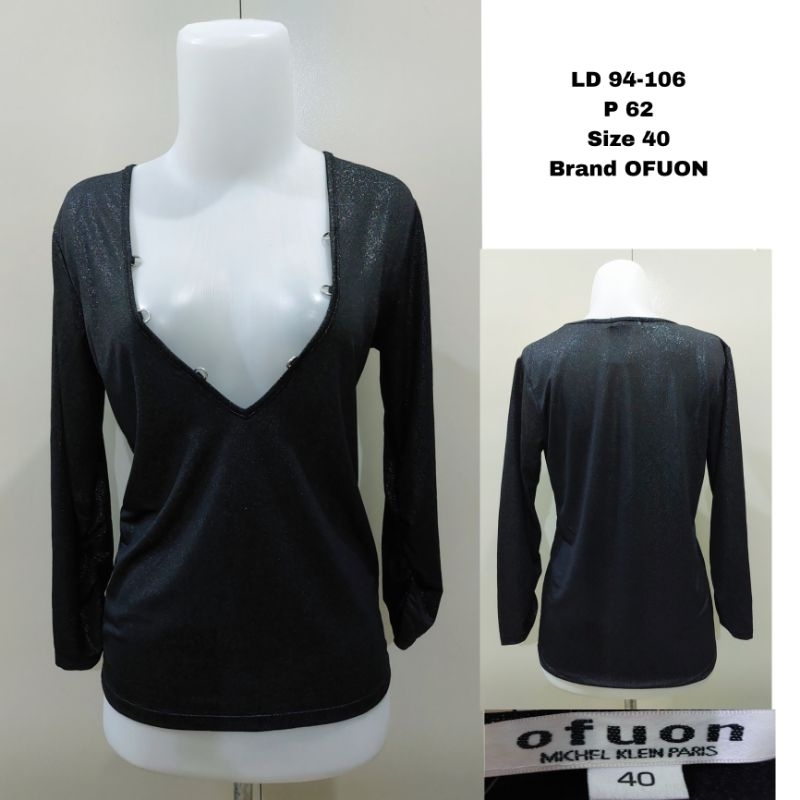 Kemeja Lengan Panjang Fleur Black